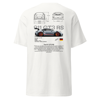 White 911 GT3 RS T-shirt