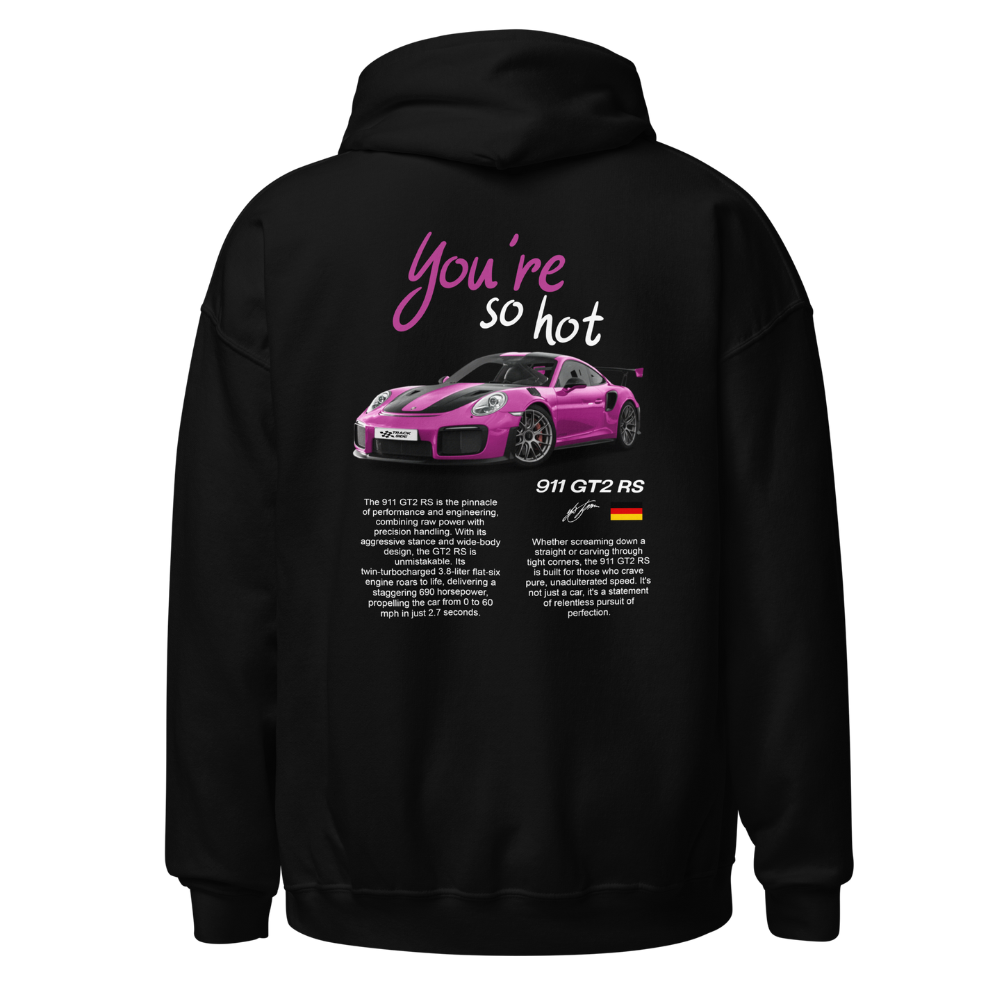 Black "You're so hot" Hoodie