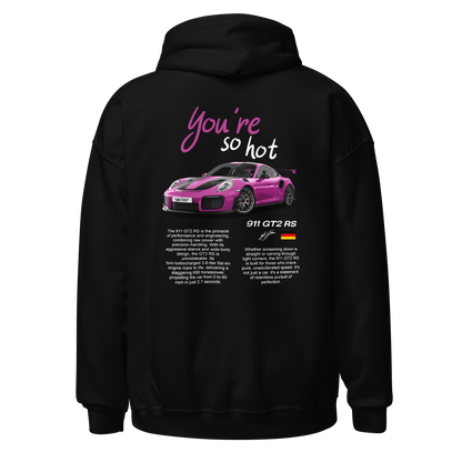 Black "You're so hot" Hoodie